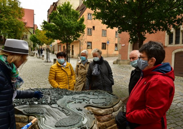 Blick auf die Altstadt – diesmal mit Maske 
