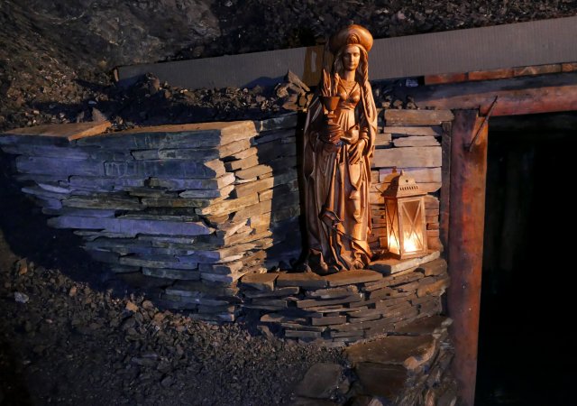 Die Heilige Barbara, Schutzheilige der Bergleute 
